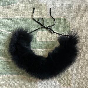 Black Fur Collar